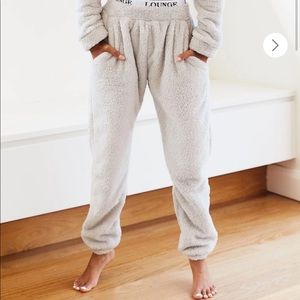 Lounge underwear teddy joggers. Never worn with tag.